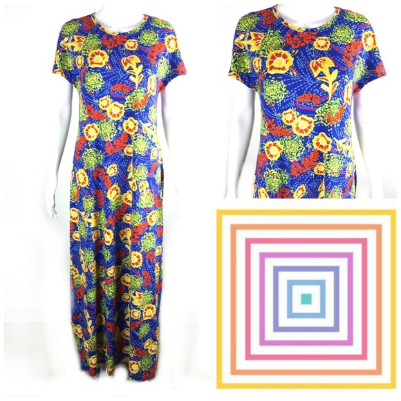 LuLaRoe Dresses & Skirts - LOWEST LuLaRoe Sz M Maria Floral Maxi Dress